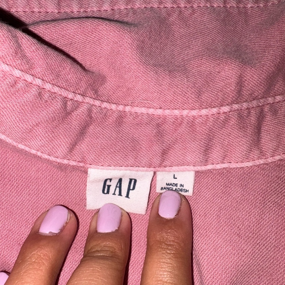 GAP Light Pink Collared Shirt - Picture 3 of 4